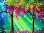 colorful tree's