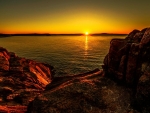 Sunset At Acadia National Park