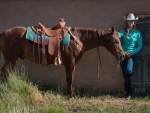 Cowgirl and Her Companion