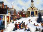 Caroling in the Village by LINDA NELSON STOCKS