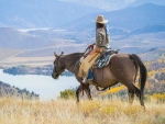 Cowgirl in the Rockies