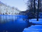 Blue Winter River