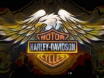 Harley Davidson eagle painted