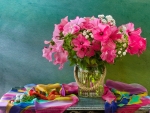Still life with petunias