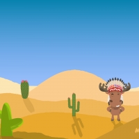 Indian Moose at the Desert