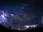 Lightning over Okinawa, Japan