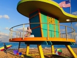 South Beach Life Guard Stand
