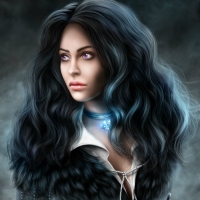 Pastel Blue Hair Girl