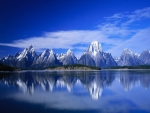 Calm Lake and Mountains