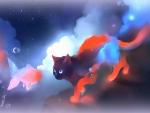 Rainbow Cat and Fish
