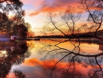Autumn Lake Reflection