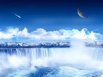 waterfalls in the sky