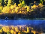 Autumn Boathouse