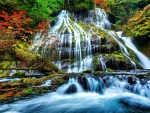 WATERFALL at AUTUMN