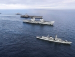 WORLD OF WARSHIPS Carriers USS George HW Bush and HMS Queen Elizabeth Operation Saxon Warrior
