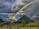 Rainbow in the Mountain
