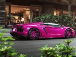 Pink Lamborghini Aventador