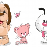 Pups, Kitten & Butterflies