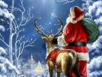 Starry Night Santa