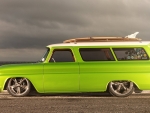 1966 lime crush suburban