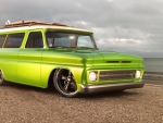 1966 lime crush suburban