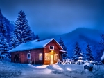 House at Winter Night