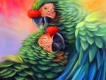 Macaws in Love