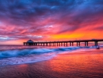 Manhattan Beach Pier at sunset