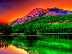 Colorful Landscape Reflection