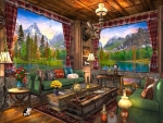Mountain Cabin View