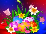 Easter Eggs ~ Spring Flowers
