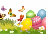 Easter Eggs ~ Spring Butterflies