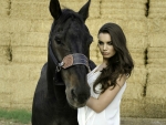 Beautiful Woman & Her Horse