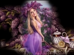 Girl In Lilacs