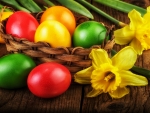 Easter Eggs & Daffodils