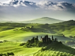 Tuscany at Sunset in Summer