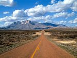 Lonesome Highway Guadalupe Mountains Texas