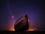 Amazing Night Sky Boat