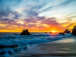 Malibu Coast at Sunset