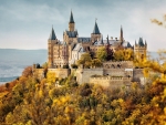 Hohenzollern Castle in Autumn, Germany