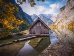 House on the mountain lake of Aubert, Bavaria