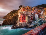Coastal City of Riomaggiore in Italy