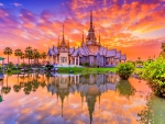 THAILAND CASTLE at SUNSET