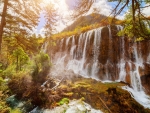 Waterfall in Jiuzhaigou National Park, China