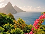 SAINT LUCIA COUNTRY in the CARIBBEAN ISLAND