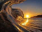 Wind Wave in the Sunset