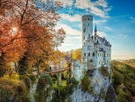 Autumn Trees Around the Lichtenstein Castle, Germany