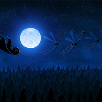 vladstudio santa flying