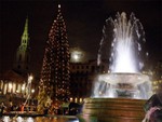 Christmas in Trafalgar Square, London 2009