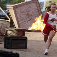 Hayden Panettiere Running Cheerleader